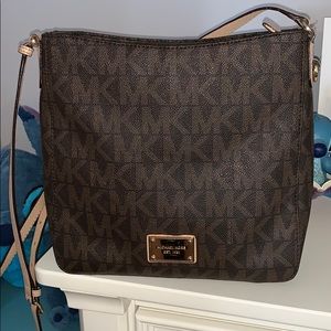 Michael Kors Brown Logo Crossbody